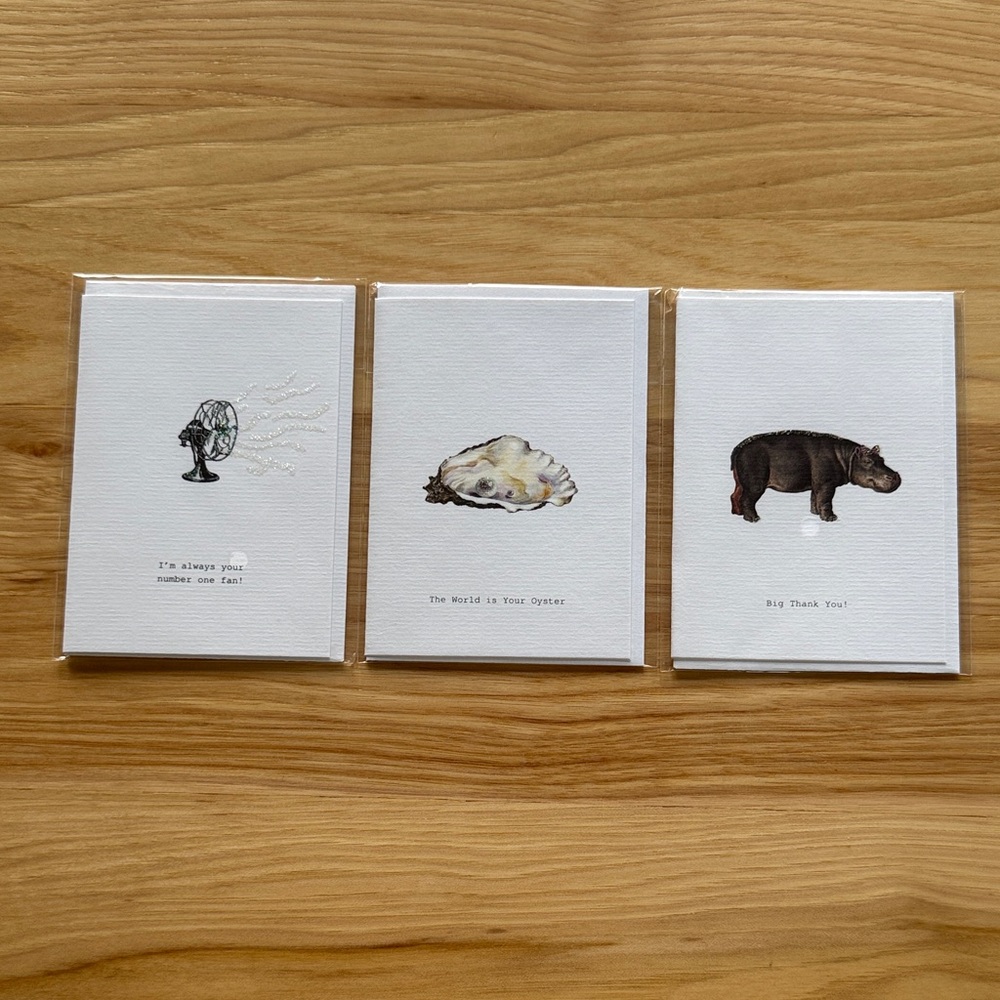 Margot Elena - Tokyo Milk -‎ Charming Themed Greeting Card Set x 3